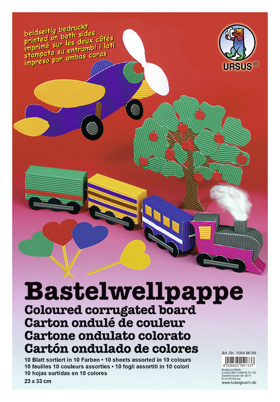 Bloc de carton ondulé pour bricolage 260g A4 - 10BL